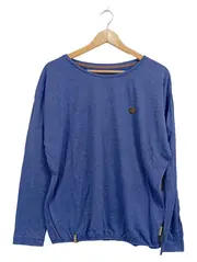 Vorschaubild 1 von Langarmshirt Damen Gr. L Blau Meliert Casual Baumwolle