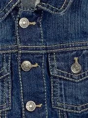Vorschaubild 3 von Kinder Jeansjacke Kapuze Gr. 74 Blau Casual
