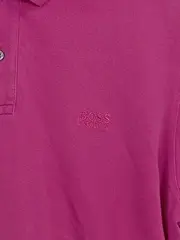 Vorschaubild 3 von Herren Poloshirt Kurzarm Pink Uni Baumwolle Gr. XXL