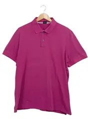Vorschaubild 1 von Herren Poloshirt Kurzarm Pink Uni Baumwolle Gr. XXL