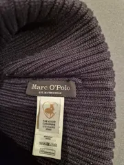 Vorschaubild 2 von Herren Mütze Beanie Schwarz Baumwolle Kaschmir Strickmütze