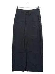 Vorschaubild 2 von Damen Maxirock Gr. 36 Schwarz Schlitz Knöchellang