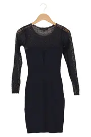 Vorschaubild 1 von Damen Festliches Kleid Gr. 34/XS Dunkelblau Elegant Spitze