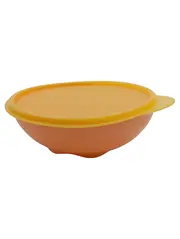 Vorschaubild 1 von Vorratsbehälter Schüssel mit Deckel Orange Kunststoff 17x17 cm