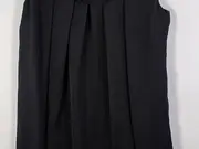 Vorschaubild 3 von Trapezkleid Damen Ärmellos Rüschen Elegant Festlich Schwarz Gr. 34 XS