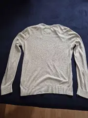 Vorschaubild 2 von Herren Pullover Gr. S Beige Rundhals Strickpullover Baumwolle