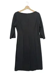 Vorschaubild 2 von Damen Jerseykleid Schwarz Gr. M 3/4 Arm Klassisch Elegant