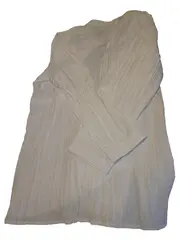 Vorschaubild 5 von Damen Bluse Gr. 46/3XL Weiß Langarm Tunika Baumwolle