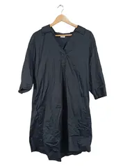 Vorschaubild 1 von Damen Sommerkleid Schwarz Gr. M Baumwolle V-Ausschnitt Casual