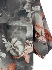 Vorschaubild 6 von Project X Herren Freizeithemd Kurzarm Blumenmuster Gr. 40