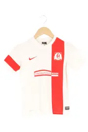 Vorschaubild 1 von Fußball Trikot Kinder 140 Optik Rathenow Weiß Rot Sportlich Kurzarm