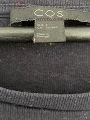 Vorschaubild 3 von Damen T-Shirt Basic Schwarz Gr. 38/M Baumwolle Kurzarm