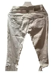 Vorschaubild 3 von Damen Jeans Straight Leg Weiß Gr. 34 W26 Basic Denim