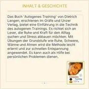Vorschaubild 3 von Autogenes Training Taschenbuch Dietrich Langen Stressbewältigung Entspannung