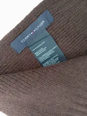 Vorschaubild 2 von Herren Schal Braun 100% Lammwolle Rippstrick 180x29cm