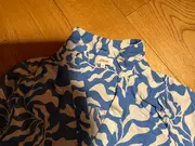 Vorschaubild 4 von Damen Bluse Langarm 36 Blau Florales Muster Freizeit Viskose