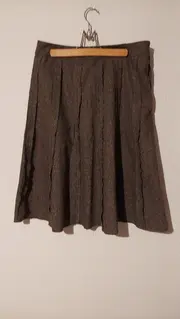 Vorschaubild 3 von Collection Faltenrock Damen Gr. 34/XS Braun Wolle Midi