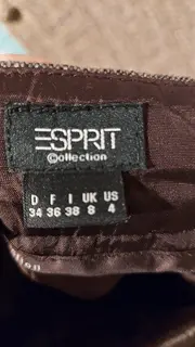 Vorschaubild 2 von Collection Faltenrock Damen Gr. 34/XS Braun Wolle Midi