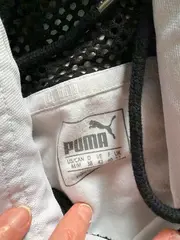 Vorschaubild 2 von Damen Pullunder Kapuze Weste Gr. 38/M Weiß Mesh Sportlich