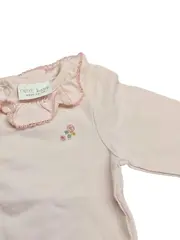 Vorschaubild 4 von Baby Langarmshirt Gr. 62 Rosa Hase Stickerei Rüschen Baumwolle