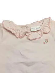 Vorschaubild 3 von Baby Langarmshirt Gr. 62 Rosa Hase Stickerei Rüschen Baumwolle