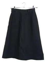 Vorschaubild 1 von Damen A-Linienrock Wolle Schwarz Gr. 36 Midirock Klassisch