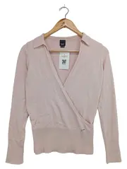 Vorschaubild 1 von Damen Pullover Wickeloptik Rosa Gr. 34;XS Klassisch Elegant
