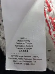 Vorschaubild 5 von Damen Pullover Gr. 34/XS Mehrfarbig Gestreift Lochmuster Baumwolle