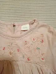 Vorschaubild 2 von Mädchen Shirt Blumenstickerei Rosa Gr. 98 Baumwolle