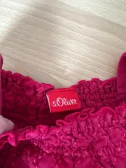 Vorschaubild 3 von Mädchen Top Shirt Gr. 86 Pink Ärmellos Smok-Details