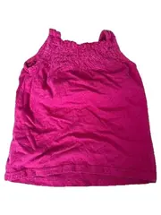 Vorschaubild 2 von Mädchen Top Shirt Gr. 86 Pink Ärmellos Smok-Details