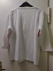 Vorschaubild 5 von Damen Langarmshirt Gr. 42/XL Weiß Blumenmuster Casual