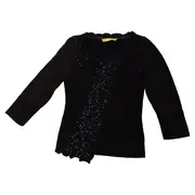 Vorschaubild 1 von Damen Pullover XS Schwarz Elegant Pailletten Strick