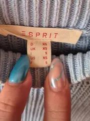 Vorschaubild 3 von Damen Pullover Gr. 34/XS Blau Casual Strickpullover Langarm