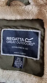 Vorschaubild 4 von Damen Parka Gr. 34/XS Oliv Casual Outdoor Teddyfell-Futter