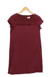 Vorschaubild 1 von Damen Freizeitkleid Rot Gr. 38/M Baumwolle Elegant Vintage