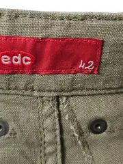 Vorschaubild 4 von EDC Damen Stoffhose Gr. 42 Beige Casual Leinen Baumwolle