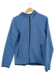 Vorschaubild 1 von TCM Fleecejacke Kinder Gr. 170/176 Blau Outdoor Kapuzenjacke