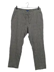 Vorschaubild 1 von Stoffhose Damen Gr. 44 Grau Kariert Glencheck Casual