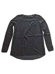 Vorschaubild 1 von Damen Pullover Schwarz Gr. 38 M Langarm Viskose Kaschmir Casual
