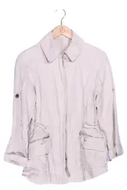 Vorschaubild 1 von Damen Leichte Jacke XS/32 Beige Casual Baumwolle Reißverschluss