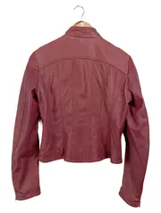 Vorschaubild 2 von Lederjacke Damen Rot Gr. 36/S Elegant Vintage Klassisch