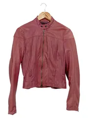 Vorschaubild 1 von Lederjacke Damen Rot Gr. 36/S Elegant Vintage Klassisch