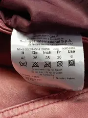 Vorschaubild 4 von Lederjacke Damen Rot Gr. 36/S Elegant Vintage Klassisch