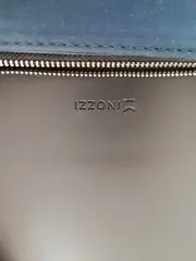 Vorschaubild 4 von IZZONI Damen Clutch Blau Wildlederoptik Elegant Abendtasche mit Kette