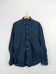 Vorschaubild 2 von Herren Freizeithemd Blau Gr. 56/3XL Casual Langarm Baumwolle
