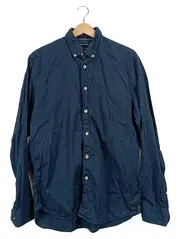 Vorschaubild 1 von Herren Freizeithemd Blau Gr. 56/3XL Casual Langarm Baumwolle