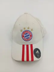 Vorschaubild 2 von FC Bayern München Cap Basecap Beige Herren 60cm Logo 3 Streifen Kappe