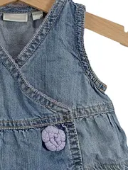 Vorschaubild 2 von Baby Mädchen Jeanskleid Gr. 62 Blau Casual Baumwolle