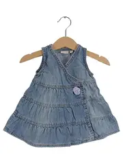 Vorschaubild 1 von Baby Mädchen Jeanskleid Gr. 62 Blau Casual Baumwolle
